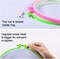 6 Pieces Embroidery Hoops and 15 Needles, Set, 3.4 inch to 10.4 inch (Multicolor)